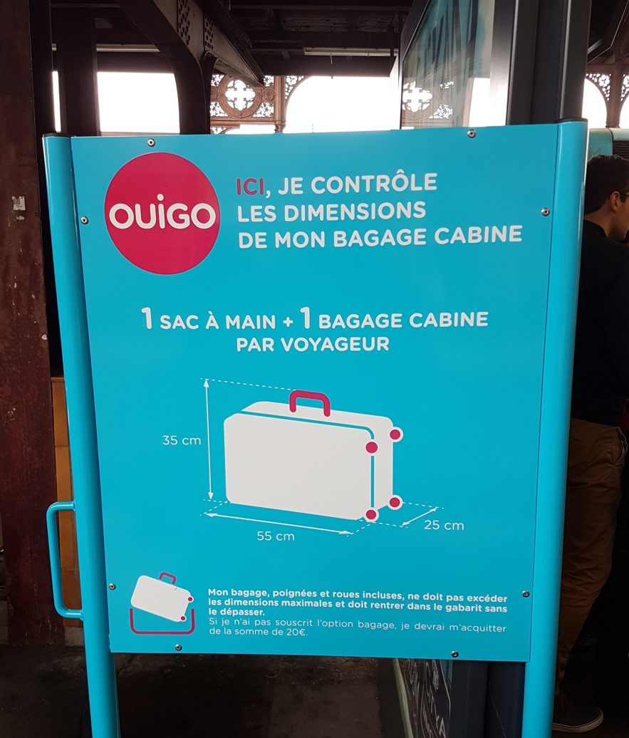 bagage voyage ouigo