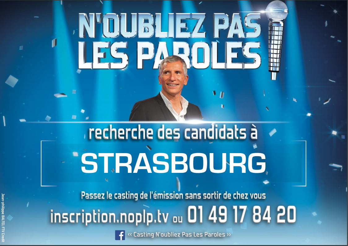 Arret De N Oubliez Pas Les Paroles "N’oubliez pas les paroles !" recherche des candidats chanteurs à